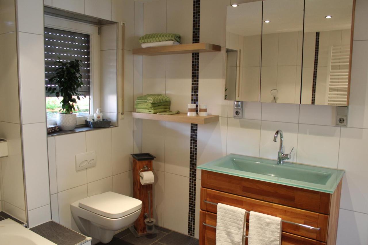 Ferienwohnung Forellenhof Oberschwarzach Exteriör bild