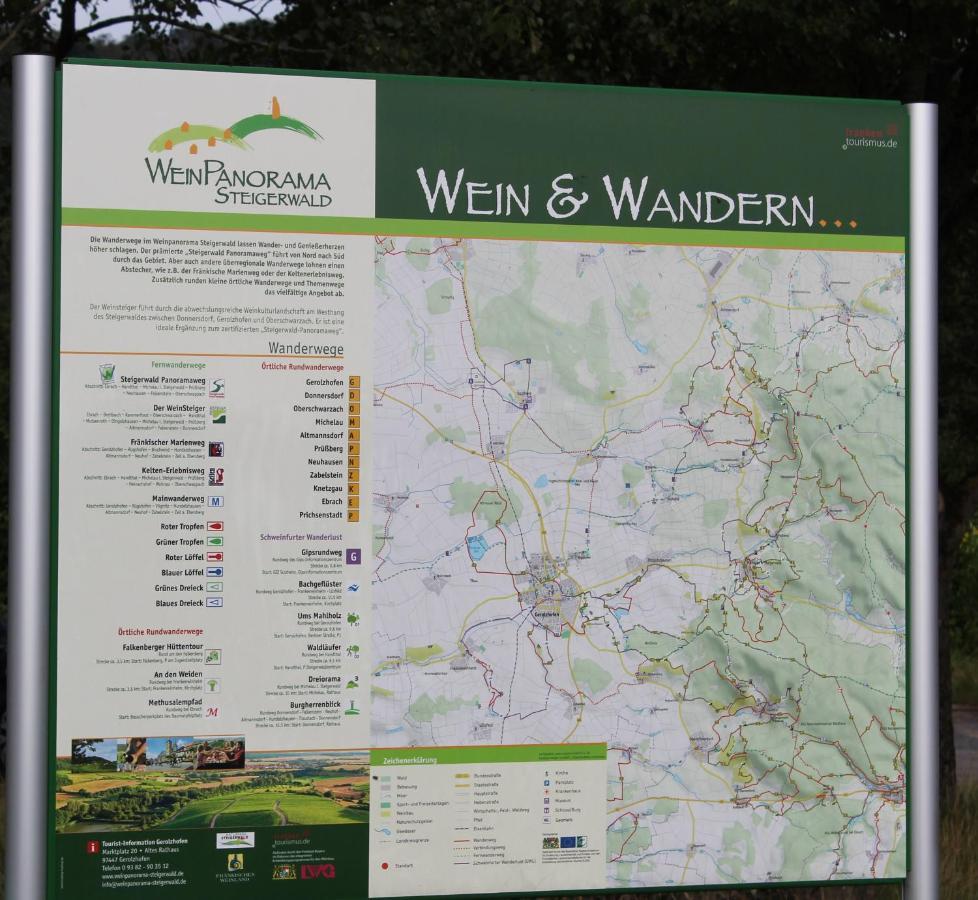 Ferienwohnung Forellenhof Oberschwarzach Exteriör bild