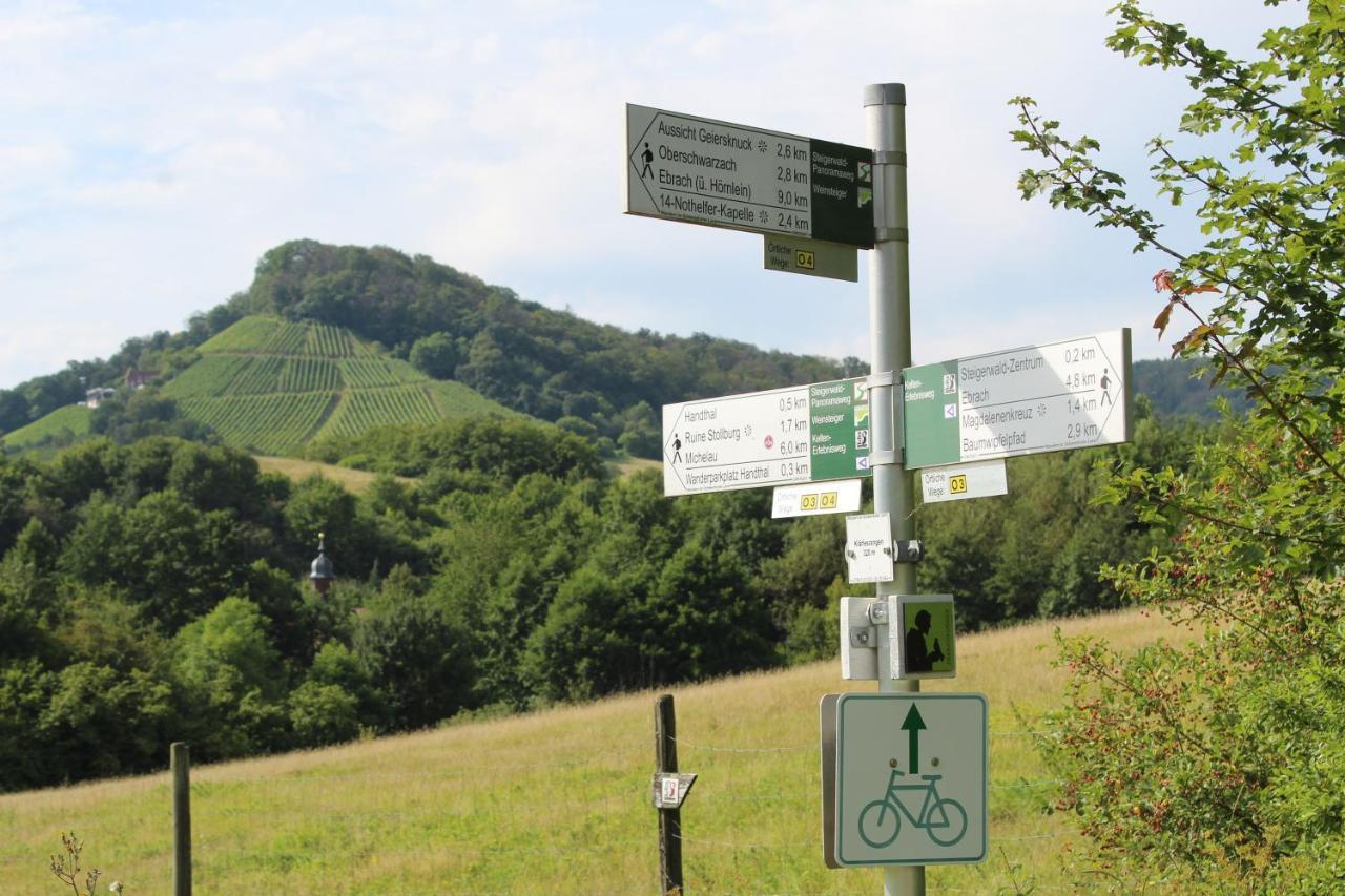 Ferienwohnung Forellenhof Oberschwarzach Exteriör bild